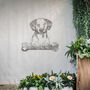 Customisable Dalmatian Welcome Metal Wall Art Sign For Home And Garden Decor, thumbnail 4 of 11