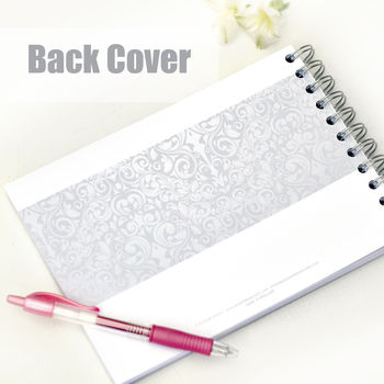 Personalised Silver Wedding Anniversary Guestbook, 8 of 9