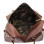 Personalised Luxury Brown Colombian Leather Holdall, thumbnail 11 of 11