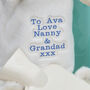 Personalised Embroidery Cream Bunny Hot Water Cover, thumbnail 3 of 12