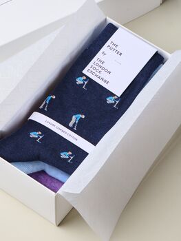 The Caddie's Giftbox – Luxury Golf Themed Socks, 3 of 10