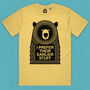 Festival Muso Bear Organic Cotton Men's T Shirt, thumbnail 11 of 12