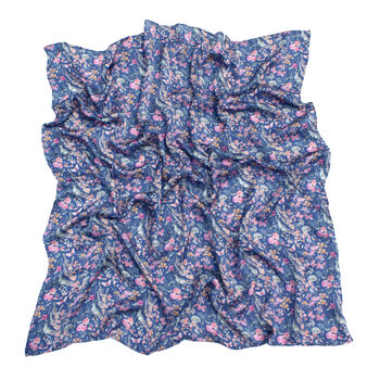 Garden Glimpses Large Square Silk Scarf, 4 of 10