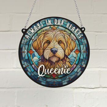 Goldendoodle Memorial Suncatcher, 2 of 6