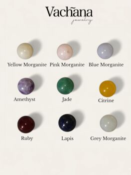 Natural Round Gemstone Pendant Necklace, 3 of 6