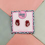 Anatomic Heart Red Glitter Resin Earrings, thumbnail 1 of 4