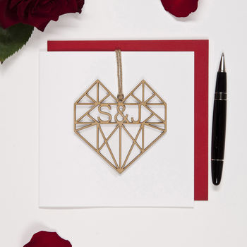 Geometric Heart Valentine's Card, 7 of 8