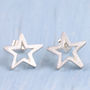 Star Stud Earrings Celestial Jewellery Gift, thumbnail 6 of 9