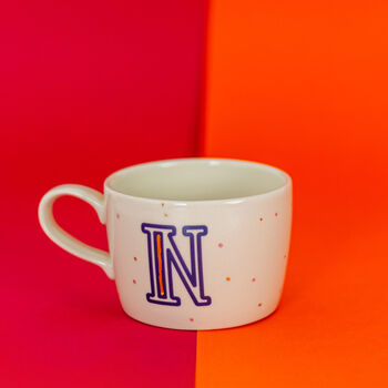 Spotty Monogram Mug, 2 of 5