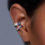 Crystal Rainbow Ear Cuff, thumbnail 1 of 9