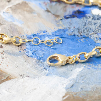 Classic Belcher Chain Bracelets In Gold Plate Or Silver, 4 of 5