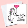 Personalised You're Magical Valentine's Card, thumbnail 2 of 2