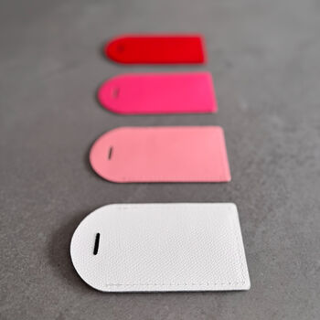 Monogram Leather Luggage Tag – Personalised Travel Gift, 12 of 12