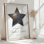 Personalised Star Map Print Celestial Star Design, thumbnail 1 of 12