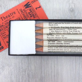 Personalised Set Of Film Pencils, 8 of 9