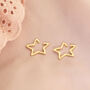 Gold Plated Star Ear Cuffs, thumbnail 3 of 8