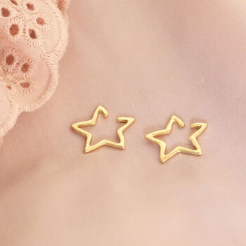Gold Plated Star Ear Cuffs, 3 of 8