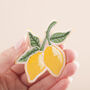 Lemons Embroidered Patch, thumbnail 2 of 5