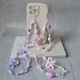 Pink And Lilac Pastel Aesthetic Phone Charm, thumbnail 1 of 6