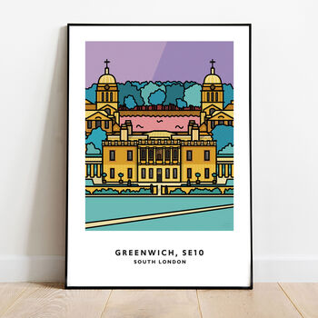 Greenwich Park Colourful Illustration Print, 3 of 4