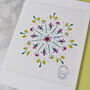 Birth Flower Mandala Personalised Print, Unframed, thumbnail 11 of 12