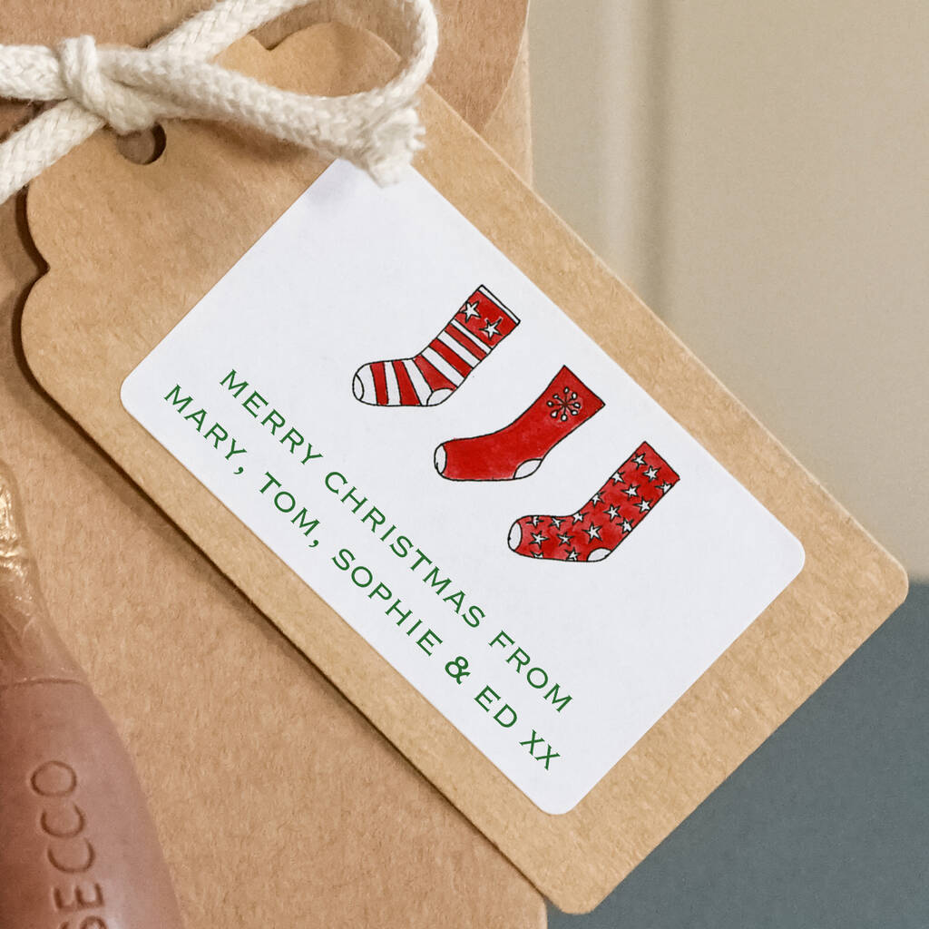 Personalised Christmas Stocking Labels