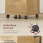 Industrial Mobile Filing Cabinet With Two Drawers, thumbnail 5 of 8