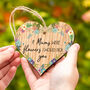 If Mums Were Flowers Token Gift Hanging Wood Heart, thumbnail 1 of 3