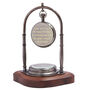 Personalised Father's Day Desk Clock With Compass, thumbnail 9 of 9
