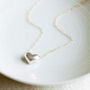 Sterling Silver Heart Charm Necklace, thumbnail 1 of 3