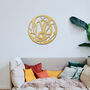 Geometric Love Circle Wood Art Contemporary Wall Decor, thumbnail 1 of 11