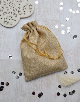 Small Hessian Gift Bag, 3 of 3