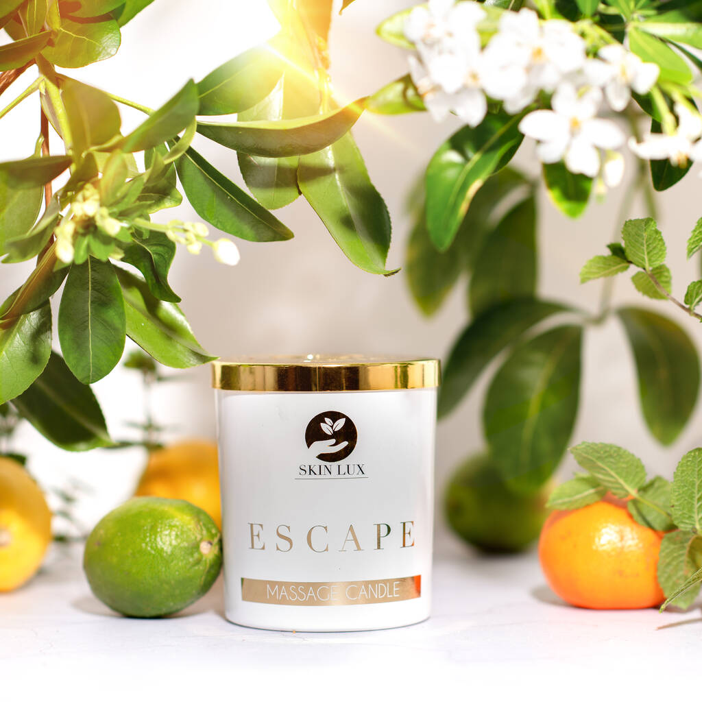 Escape Luxury Massage Wellness Candle, 1 of 8