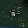 Eight Tenths Of A Carat Moissanite Classic Ring, thumbnail 8 of 12