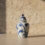 Chinoiserie Ginger Jar Pot Flevo White Blue Porcelain, thumbnail 3 of 7