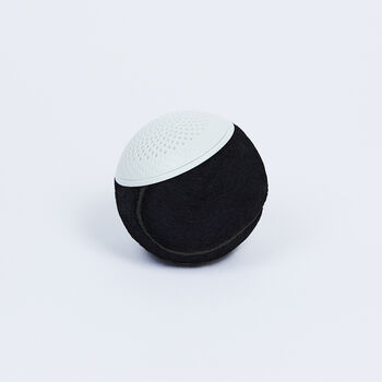 Black Upcycled Tennis Ball Bluetooth Speaker, 7 of 8