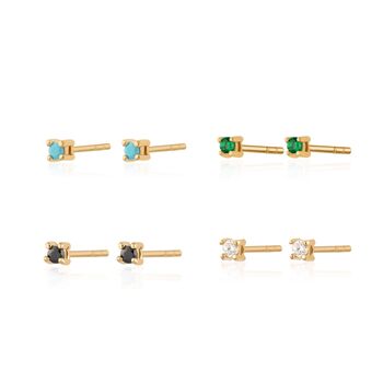 Teeny Tiny Stud Earrings, 3 of 12