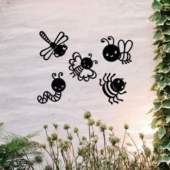 Insect Wall Art Set For Garden And Kids Decor Idea, 4 of 10