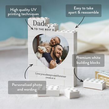Personalised Keepsake Block Christmas Gift For Dad, 3 of 9