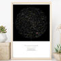 Personalised Map Of The Stars Print 50x70cm/20x28'', thumbnail 1 of 7