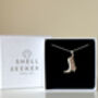 Sterling Silver Cowgirl Boot Pendant Necklace, thumbnail 2 of 8