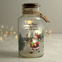 Personalised Santa LED Glass Jar – Christmas Light Decoration, thumbnail 4 of 5