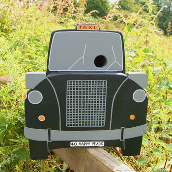 Personalised Taxi Bird Box, 5 of 8