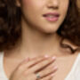 Silver And Brass Statement Ring, thumbnail 2 of 7