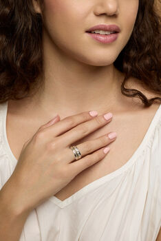 Silver And Brass Statement Ring, 2 of 7