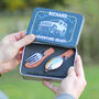 Personalised Off Road Truck Adventure Cutlery Set Tin, thumbnail 1 of 3