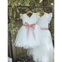 Lace Frill Sleeve Tulle Flower Girl Dress, thumbnail 6 of 7