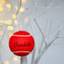 Personalised Tennis Ball Christmas Baubles, thumbnail 9 of 12