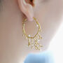 Lush Gold And Pearl Earrings, thumbnail 3 of 7