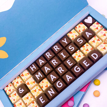 Personalised Engagement Chocolate Gift, 3 of 6